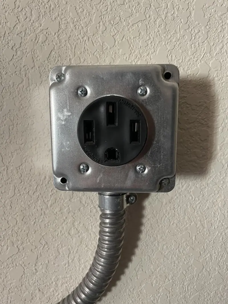 NEMA 14-50 outlet installed for Electrical Panel Upgrade in Fort Pierce North